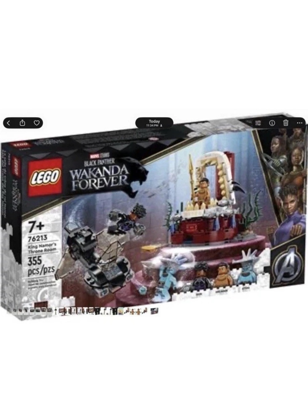 Lego - Black Panther Wakanda Forever - 76213 - 355 pcs/pzs - Brand New Sealed